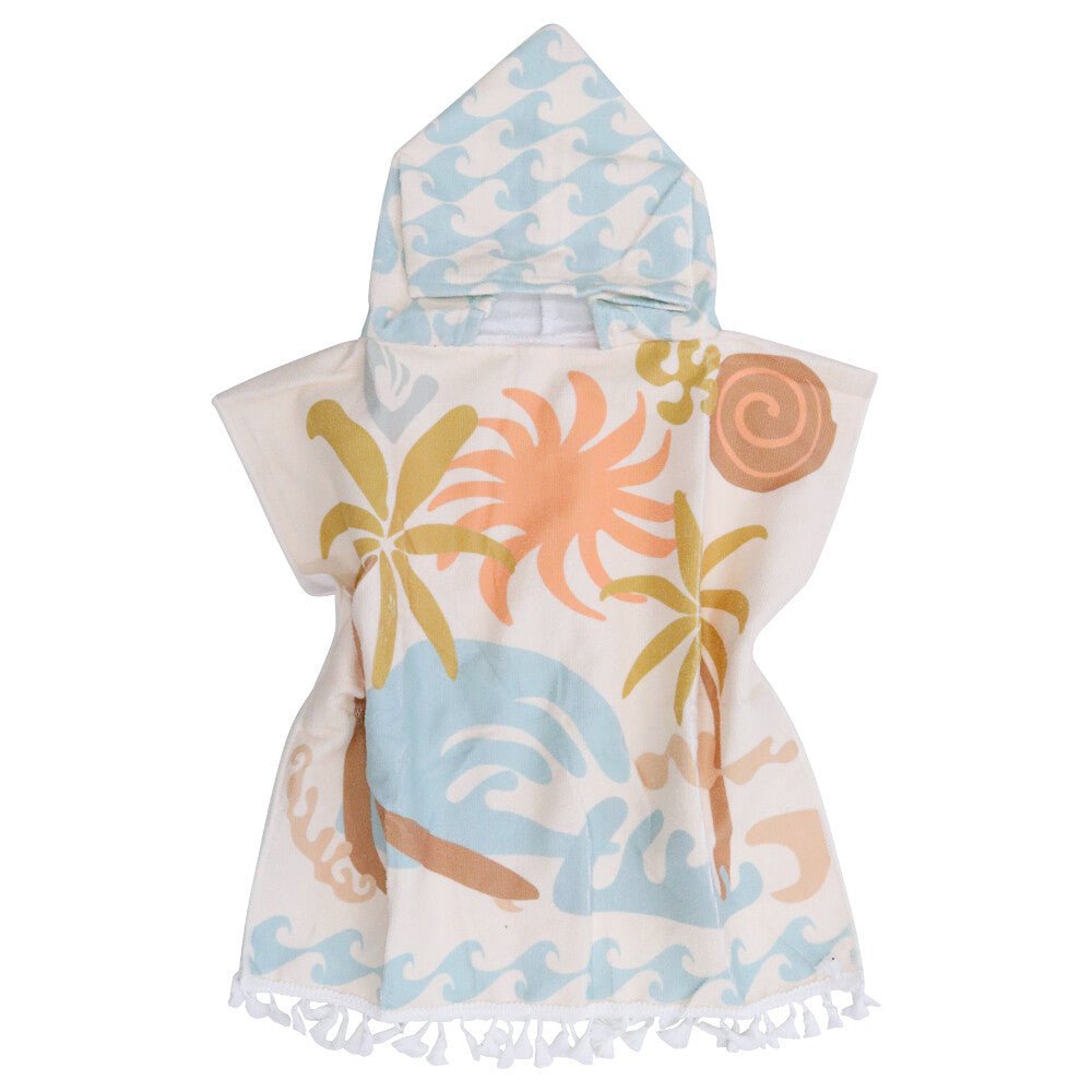 Toddler Towel Poncho Palm Beach - Land to Coast