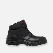 Tradie 5" Zip & Lace Steel Cap Safety Work Boots Black K27150 - Land to Coast