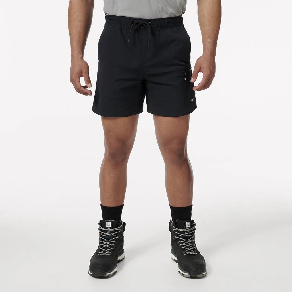 TRD Elastic Waist Work Shorts Black K17009 - Land to Coast