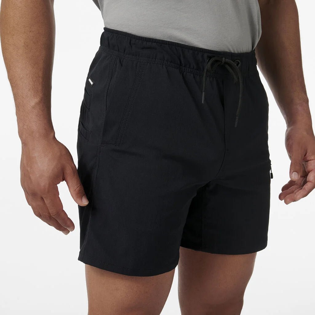 TRD Elastic Waist Work Shorts Black K17009 - Land to Coast
