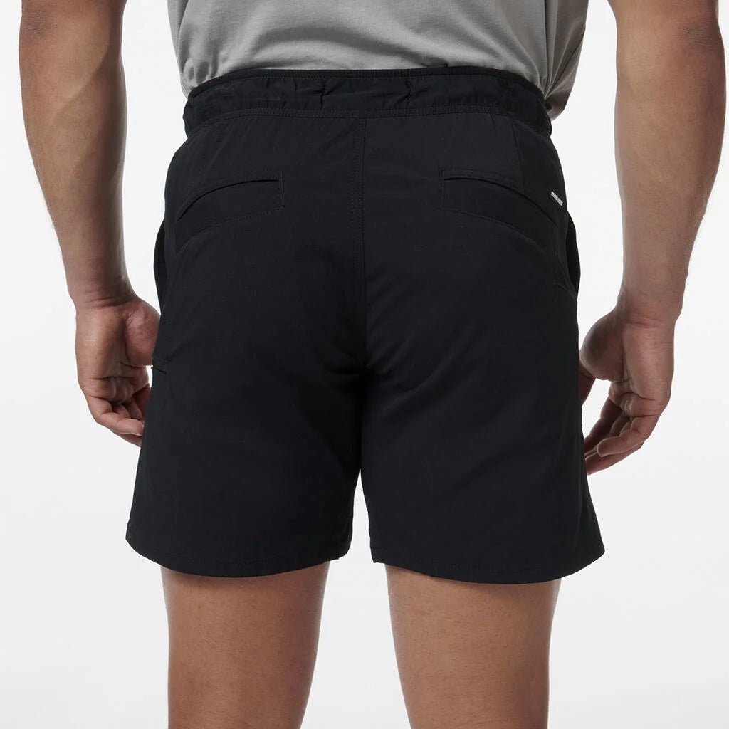 TRD Elastic Waist Work Shorts Black K17009 - Land to Coast