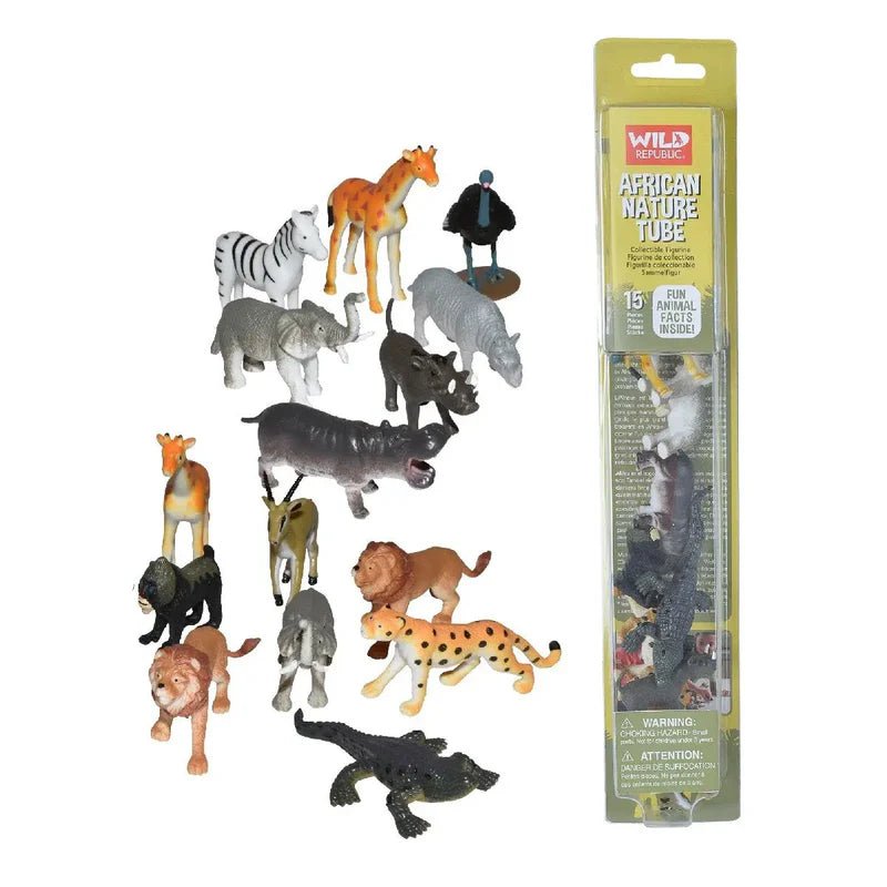 Tube of African Figurines with Playmat - Land to Coast