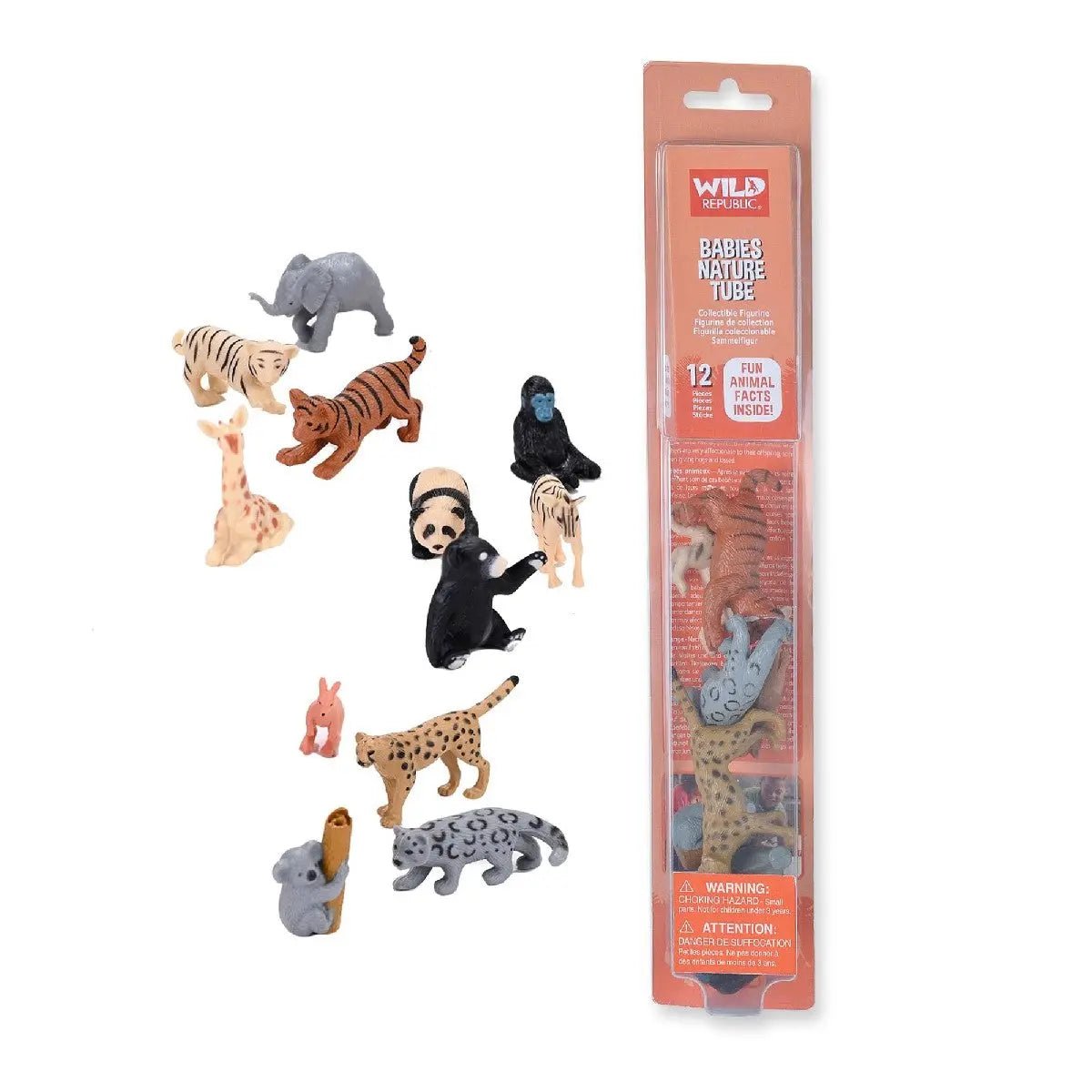 Tube of Baby Animal Figurines with Playmat - Land to Coast