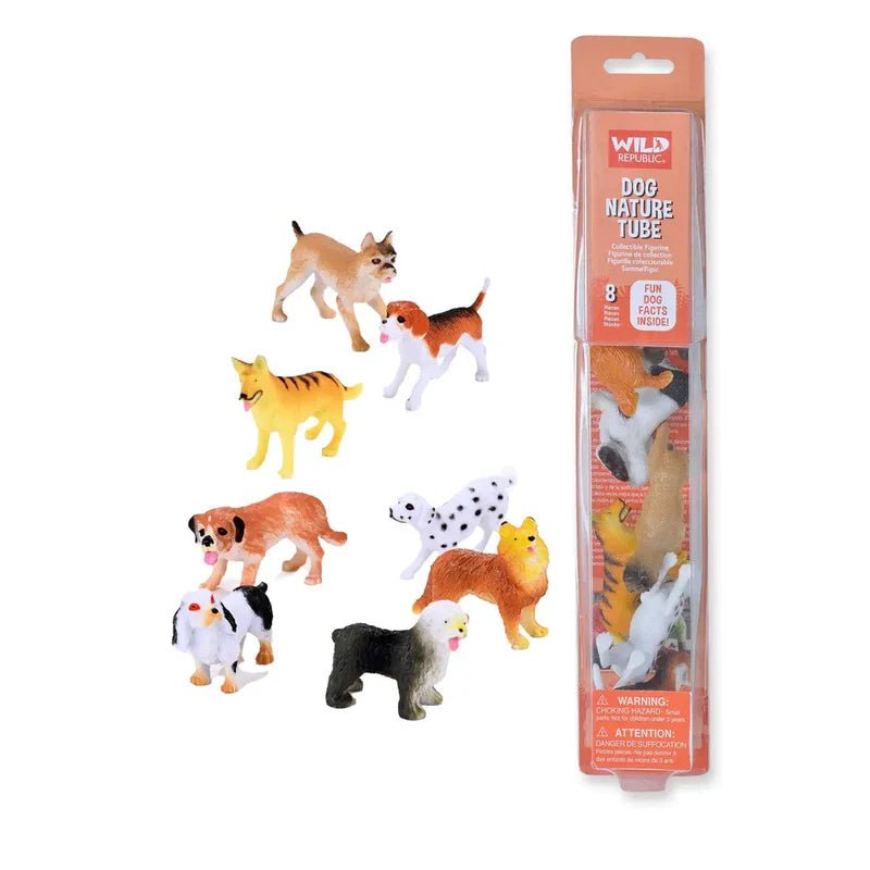 Tube of Dog Figurines with Playmat - Land to Coast