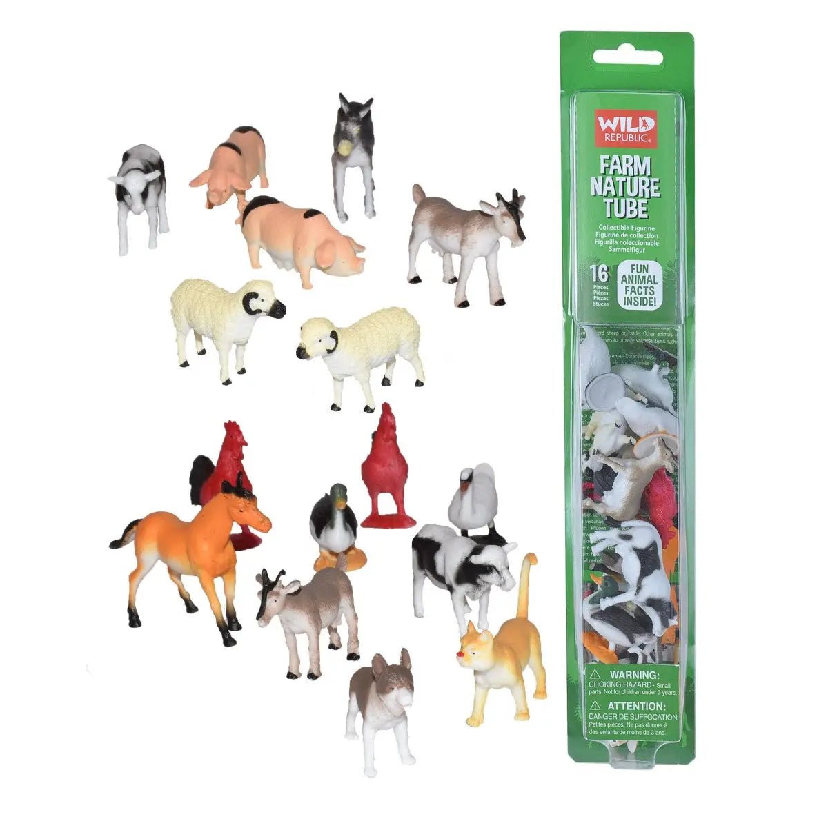 Tube of Farm Figurines with Playmat - Land to Coast