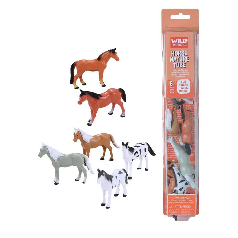 Tube of Horse Figurines with Playmat - Land to Coast
