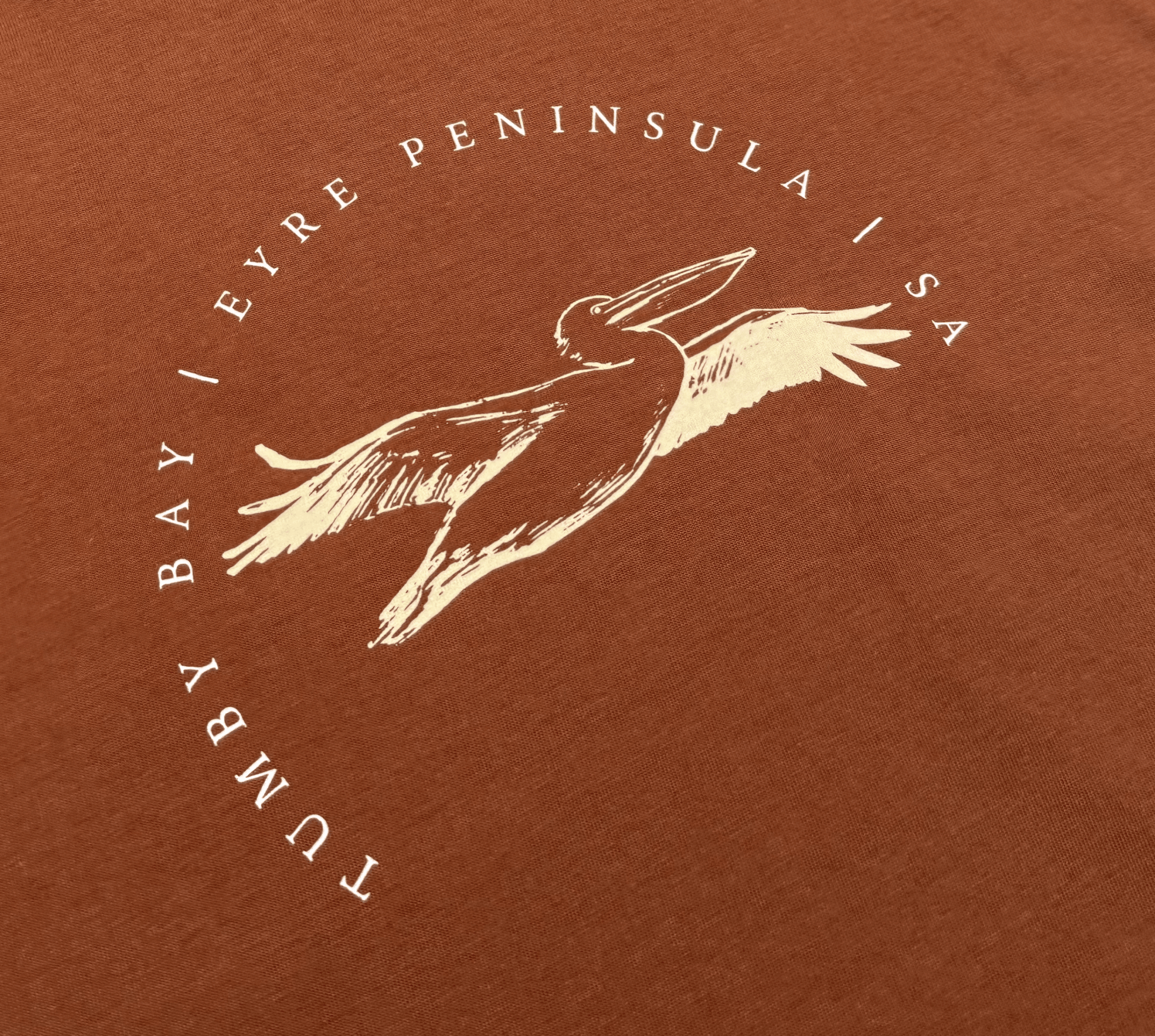 Tumby Bay Flying Pelican Tee Unisex - Land to Coast