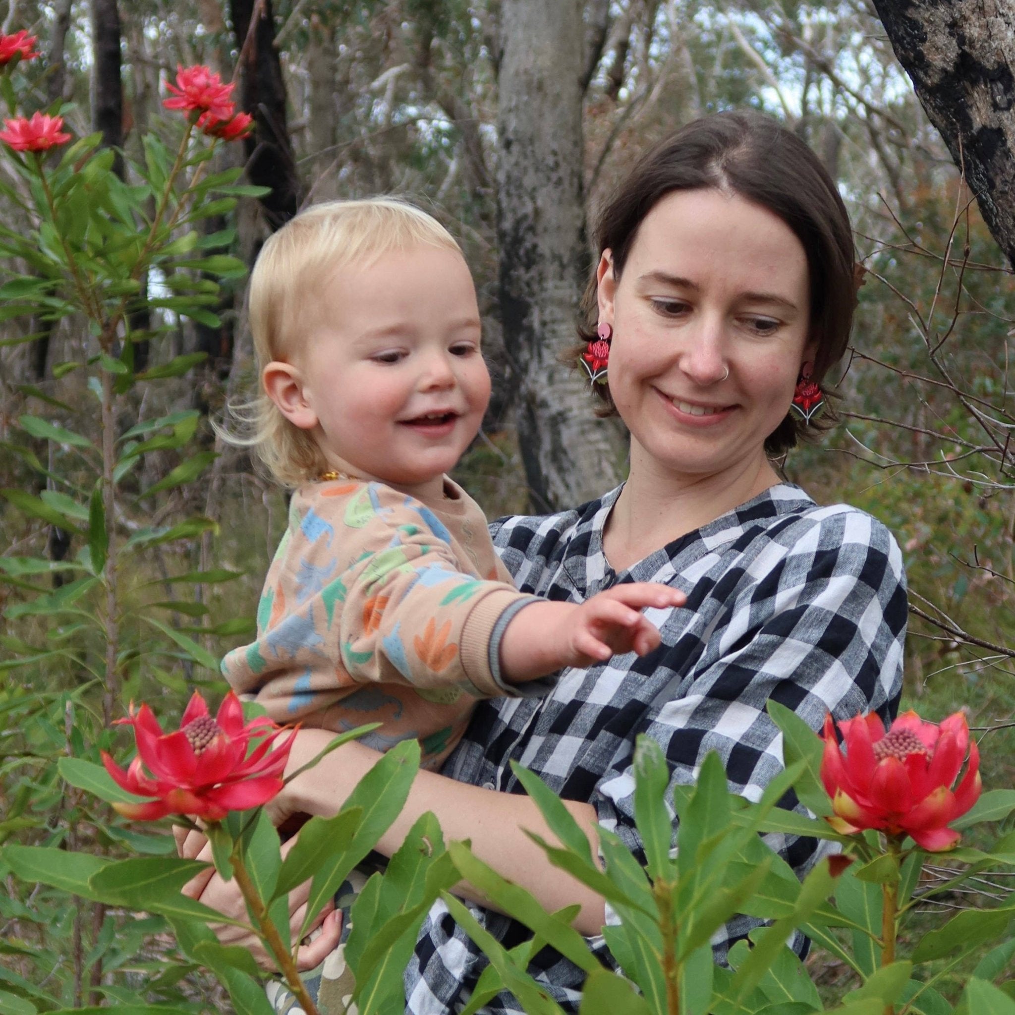 Waratah Australian Wildflower Earrings - Land to Coast