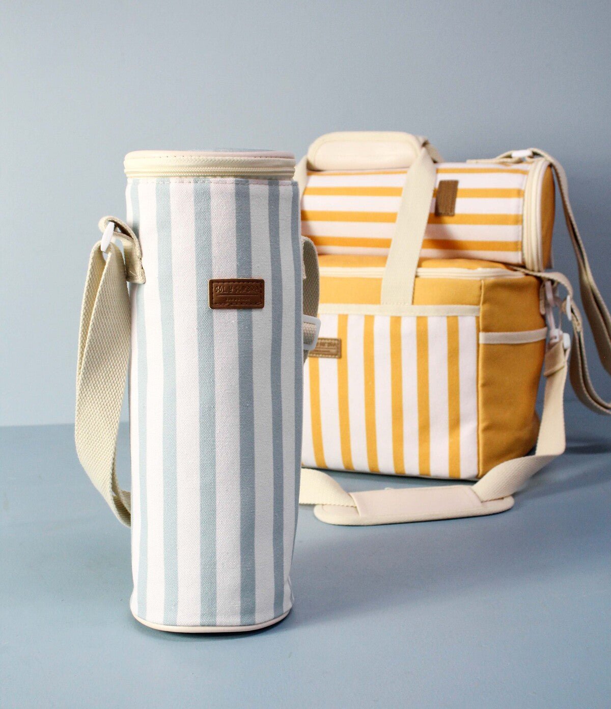 Wine Cooler Bag Canvas Sky - Land to Coast