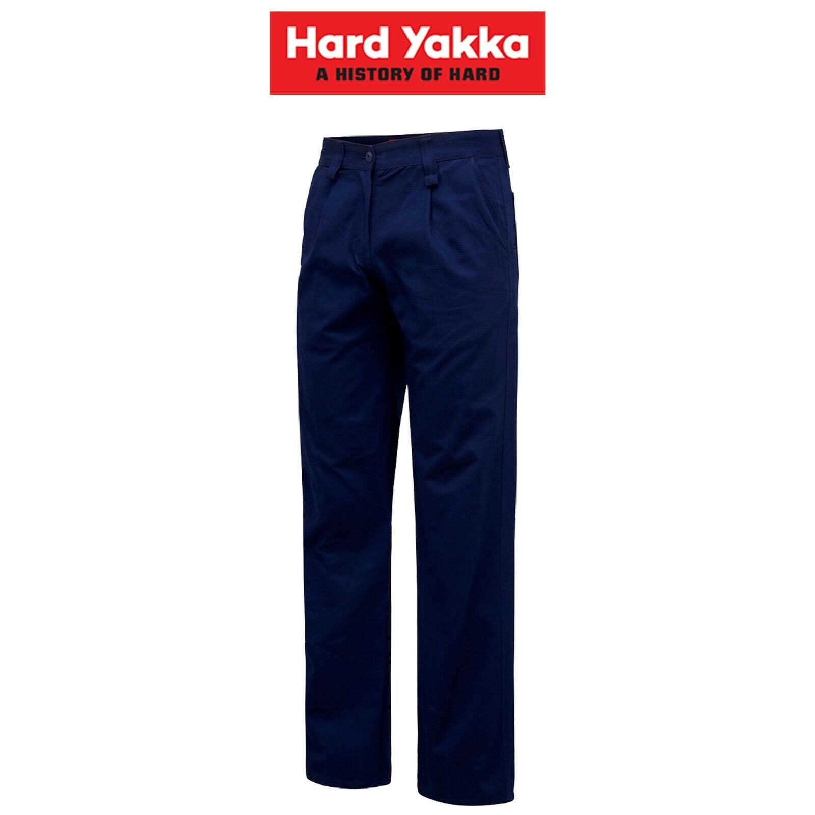 Womens Hard Yakka Core Work Pants Modern Comfort Fit Cotton Drill Tough Y08840 - Land to Coast