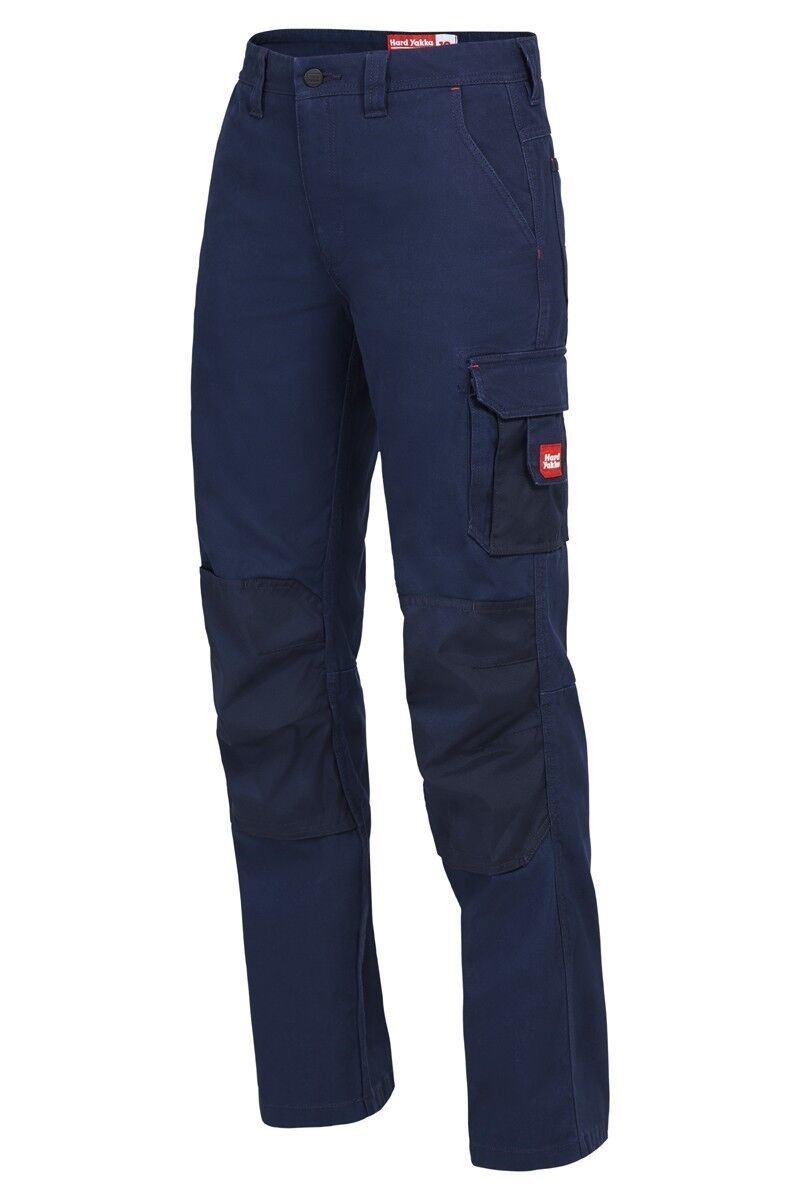 Womens Hard Yakka Legends Work Tough Pants Cargo Panama Weave Cotton Y08079 - Land to Coast