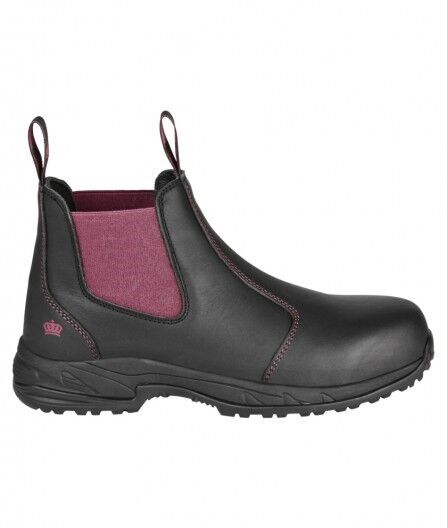 Womens KingGee Tradie Pull Up Work Boots Full Leather Safety Toe Black K27390 - Land to Coast