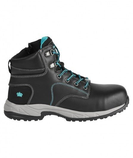 Womens KingGee Tradie Zip Up Leather Safety Toe Boots Boot Work Gel Tough K27360 - Land to Coast