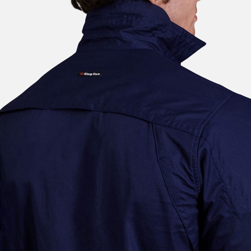 Workcool Pro Stretch Ripstop LS Work Shirt Men’s Durable Cooling Vents Navy K14021 - Land to Coast