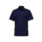 Workcool Pro Stretch Ripstop Short Sleeve Shirt Men’s Workwear Navy K14022 - Land to Coast